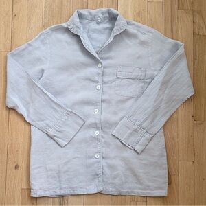 Serena & Lily Positano Linen Pajama Top